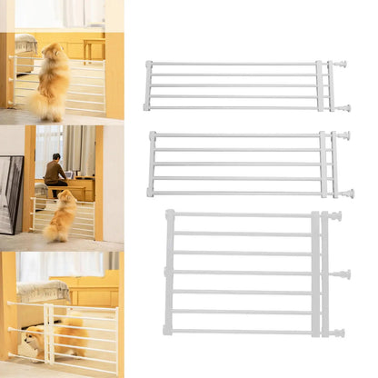 Retractable Pet Dog Gate Expandable Protection Barrier Hallways Stairs Lawn