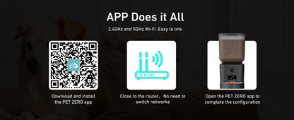 Automatic Dog Feeders with Camera 1080P HD 5G WiFi Pet Feeder Tuya APP Control Automatic Cat Dog Food Dispenser Furpipi