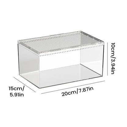 Spider Enclosure Transparent Reptile Enclosure Snake Terrarium for Gecko Snake Frog Chameleon Bearded Dragon Tortoise