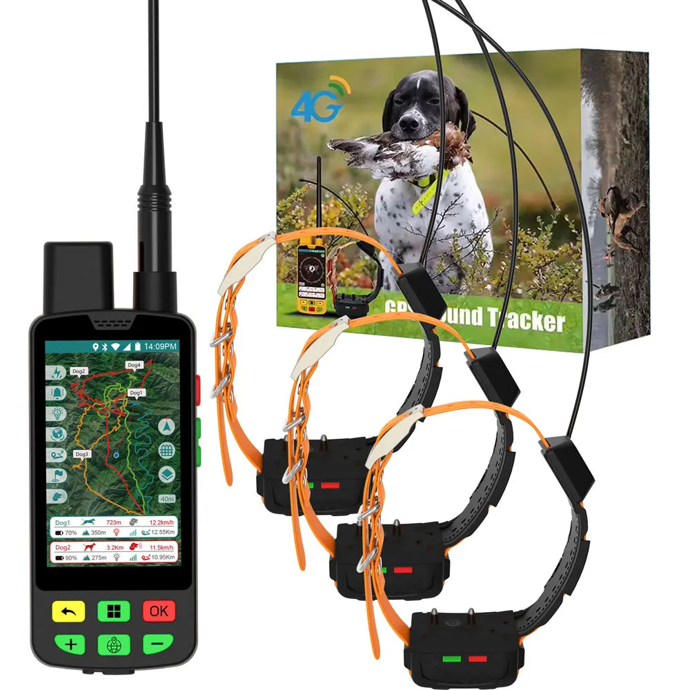 ESeek 6400mAh Pet Collar Health Tracker IP68 Waterproof Nano-Coated Shell Industry 4.0 Standard GPRS Mode Android OS
