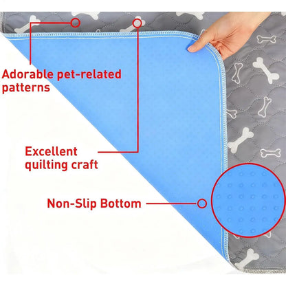 Dog Pee Pads Fast Absorbent Pet Training Mat Reusable Washable Absorbent Pee Pads For Home Potty Playpen Crate Litter pad