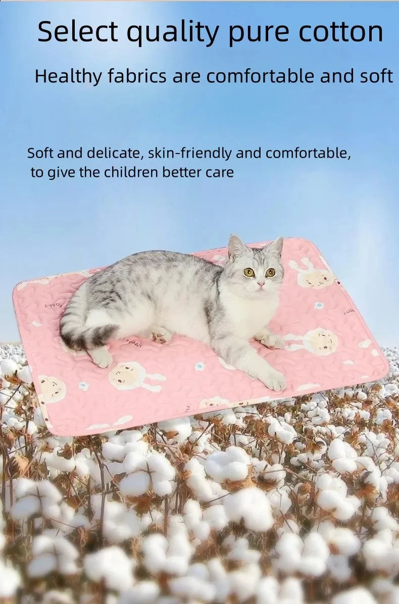 Washable Pet Pee Pad Pet Diaper Mat Reusable Mats for Dogs Dog Bed Urine Washable Dog Training Pad Four Seasons Pet Mat Urine