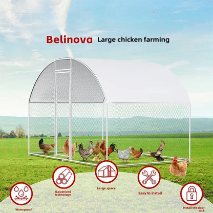 Outdoor Large-scale Chicken Duck Breeding Shed Nests Weatherproof Farm Poultry Cages Simple Breathable Pet Supplies Accessories
