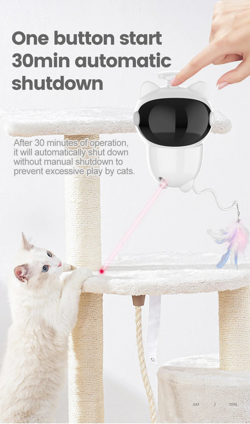 Infrared laser automatic cat teasing device, intelligent electric cat toy, self entertaining and relaxing pet toy