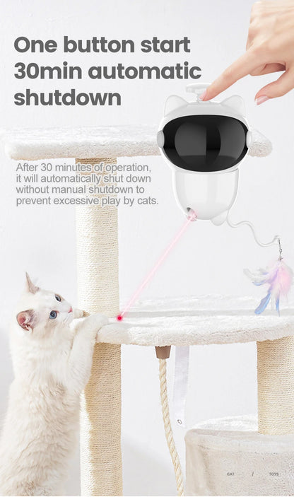 Infrared laser automatic cat teasing device, intelligent electric cat toy, self entertaining and relaxing pet toy