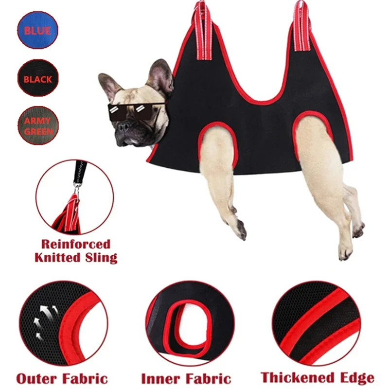 ABKJ-Dog Cat Grooming Nail Cutting Hammock Anti Scratch Fixed Bag Bath Trimming Restraint Bag Pet Hanging Supplies
