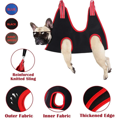 ABKJ-Dog Cat Grooming Nail Cutting Hammock Anti Scratch Fixed Bag Bath Trimming Restraint Bag Pet Hanging Supplies