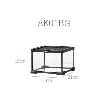 Rainforest Glass Terrarium for Reptiles Snake Tree Frog Bearded Dragon Lizard Gecko Spider Habitat Tank with Decorations