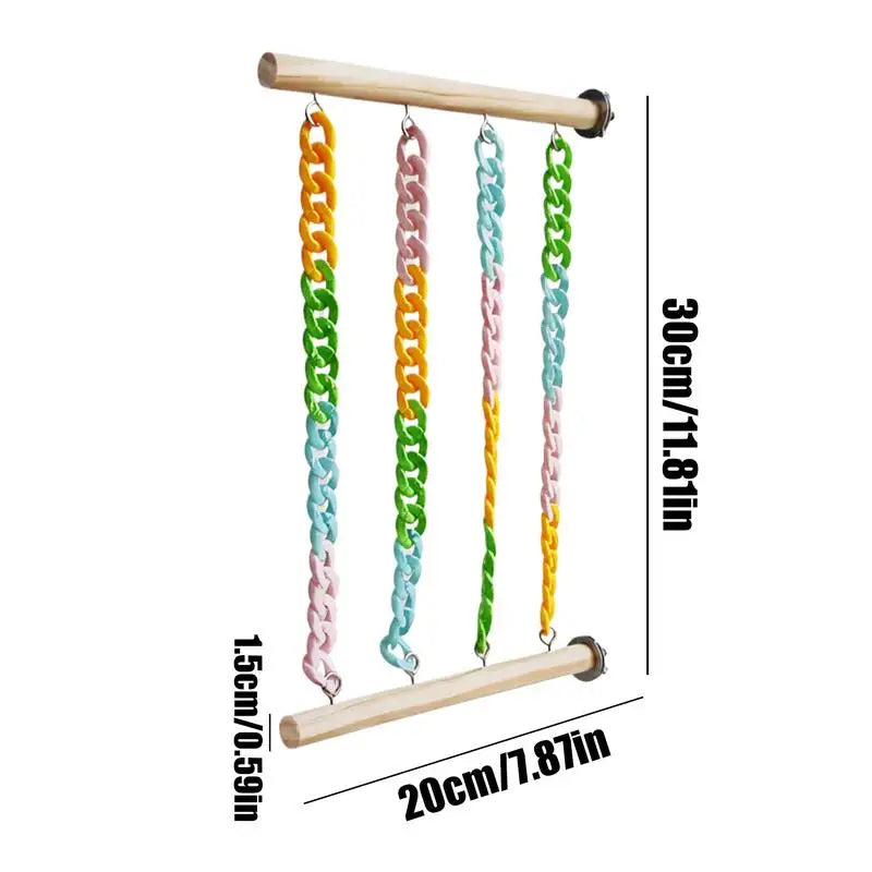Sugar Glider Climbing Swing hanging Toy Cage Swing for Enrichment Small Pets Sugar Gliders and Hamsters Climbing Chain Swing