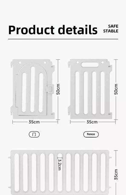 Large Space Dog House Isolation Protecting Dog Fences Indoor Dog Specific Fence Free DIY Assembly Pet Fence with Lid Design
