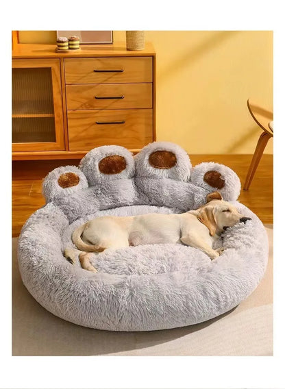1Pcs Kennel Winter Warm Medium and Large Dog Corgi Golden Retriever Dog Bed Velvet Sofa Sleeping Mat Four Seasons Pet Products