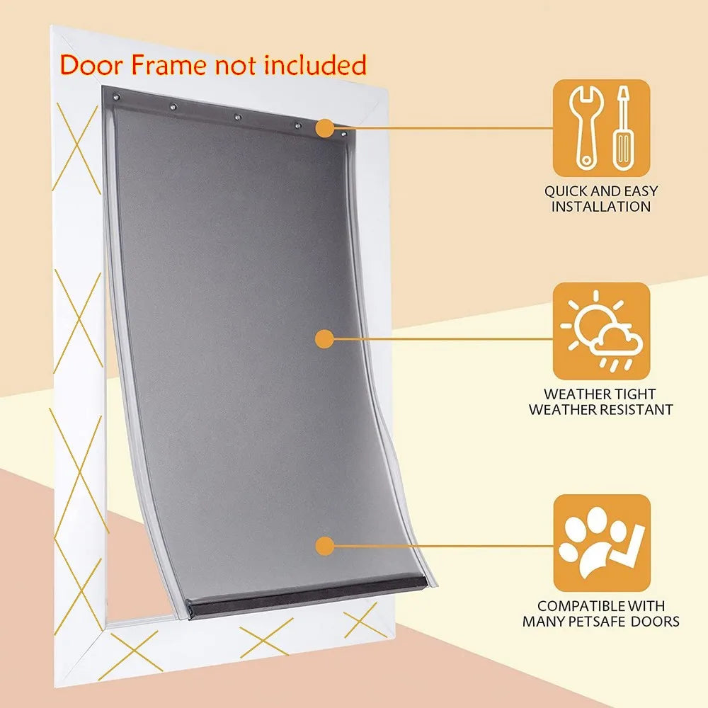 Dog Pet Door Replacement Flap Compatible with PetSafe M For PAC11-11038 L for 11039 Most Energy Efficient Less Shrinkage BPA F