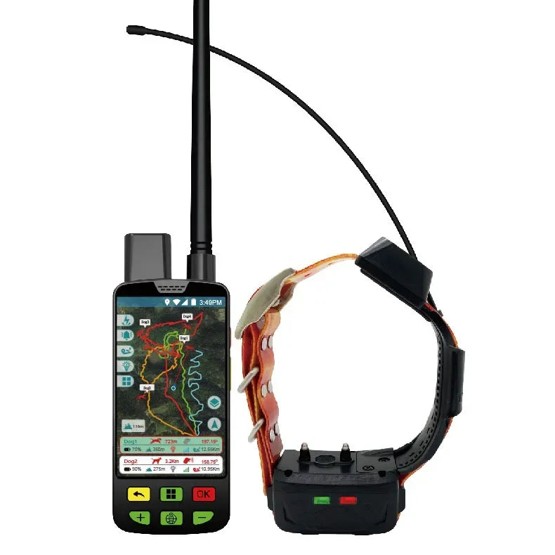 High end 4G hunting tracker dog tracking gps pet collar for pets（A tracking mon-itor + A locator collar）