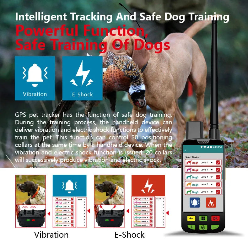 Eseek Enterprise GPS Dog Collar Fence System: 7-Zone Concurrent Management + Violation Analytics - Distributor Training Included