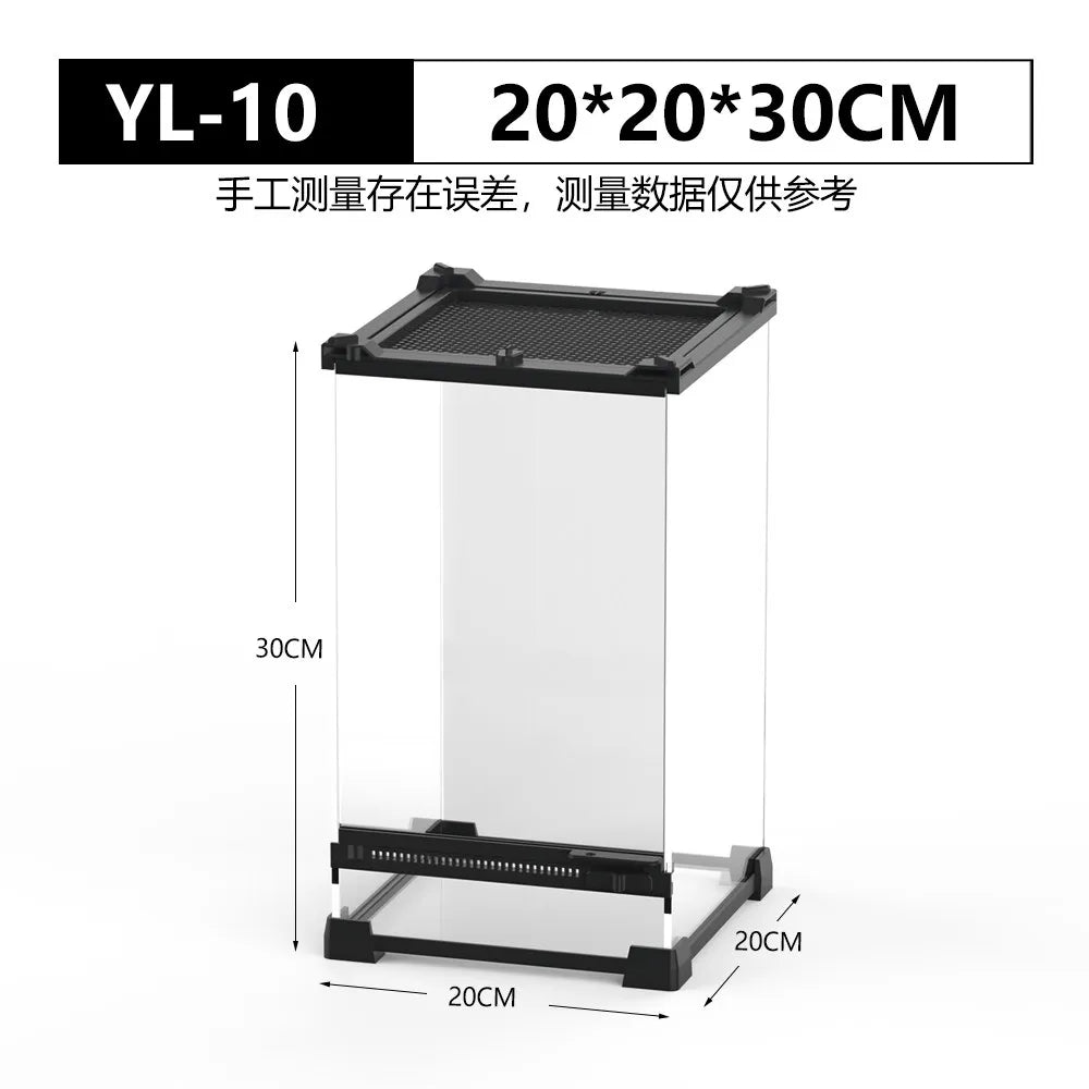 Front Door Rainforest Reptile Terrarium Climbing Breeding Box for Tree Frog Eyeliner Lizard Arboreal Ecological Landscape