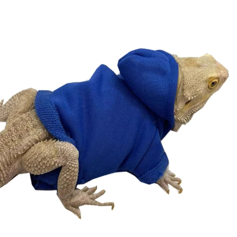 Fashion Bearded Dragon Clothes Costume Accessories Warm Apparel Clothing Hand-made Warm Coat Jackets for Small Animal Geckos