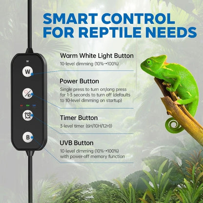 Heat Reptile Light Full Spectrum Uvb Breeding Box Heating Lamp Turtle Lizard Terrarium Basking Lamp Reptile Pet Habitat Light