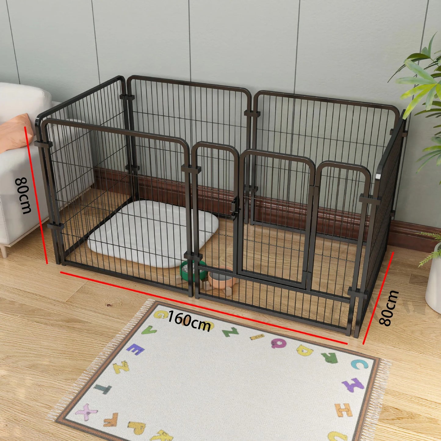 Cat dog cages household indoor pet enclosures small to large dog enclosures for free combination training and toilet isolation