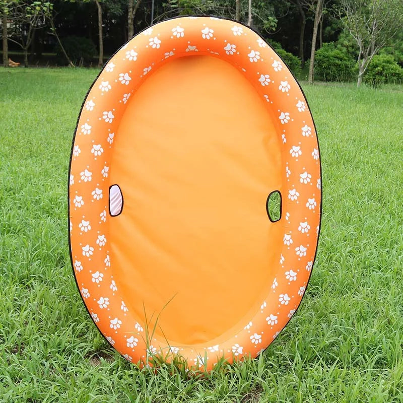 Inflatable Floating Pet Floating Ultra-Comfort Cooling Pool Inflatable Floating Bed for Pet