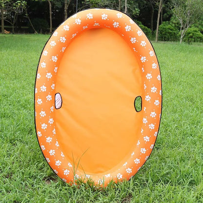Inflatable Floating Pet Floating Ultra-Comfort Cooling Pool Inflatable Floating Bed for Pet
