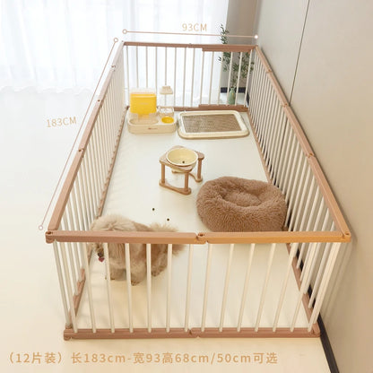 Dog Cage Strong and Durable Smooth Dogs Pets Indoor Fence Anti-rust Dog Fences Creative Design Easy Install Pet Product Supplies