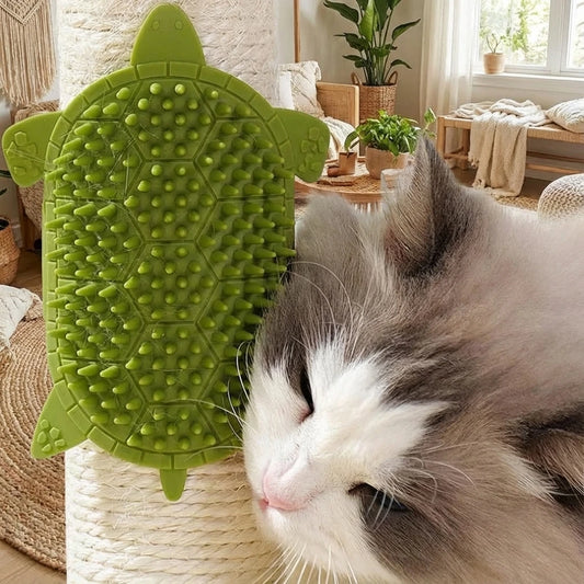 Cat Grooming Brush Self Cleaning Silicone Massage Comb for Kittens Cat Toy Accessories Wall Corner Scratcher Pet Cat Brush Comb