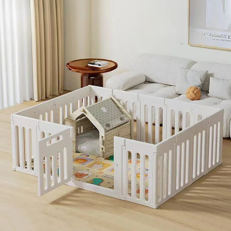 Open Top Small Dog Indoor Cage 66CM Away From Door Plastic Fence Eco-friendly Dog Cage Pet Animal Products Supplies Accessories