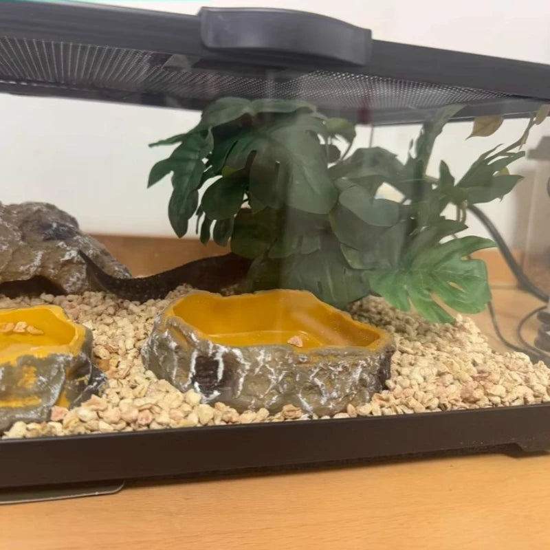 Professional glass reptile terrarium for chameleon,lizard,and snake,suitable for horned frog and water turtle,clear ventilation