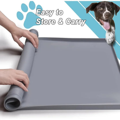 Dog Potty Pad Holder with Raised Edges and Leak-Proof Design - No-Spill Training Pads for Puppies to Safely Protect Floors