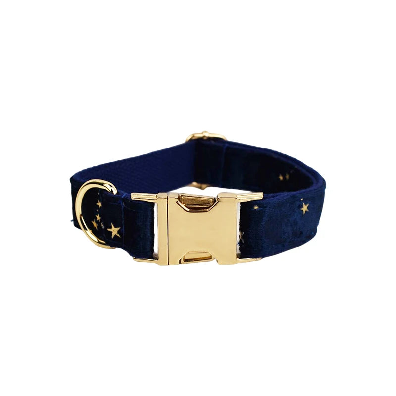 Luxury Fashion Pet Accessories Custom Design Logo Black Bottom Flower Sublimation Dog Collar Leashes Harness Bow Set Star01