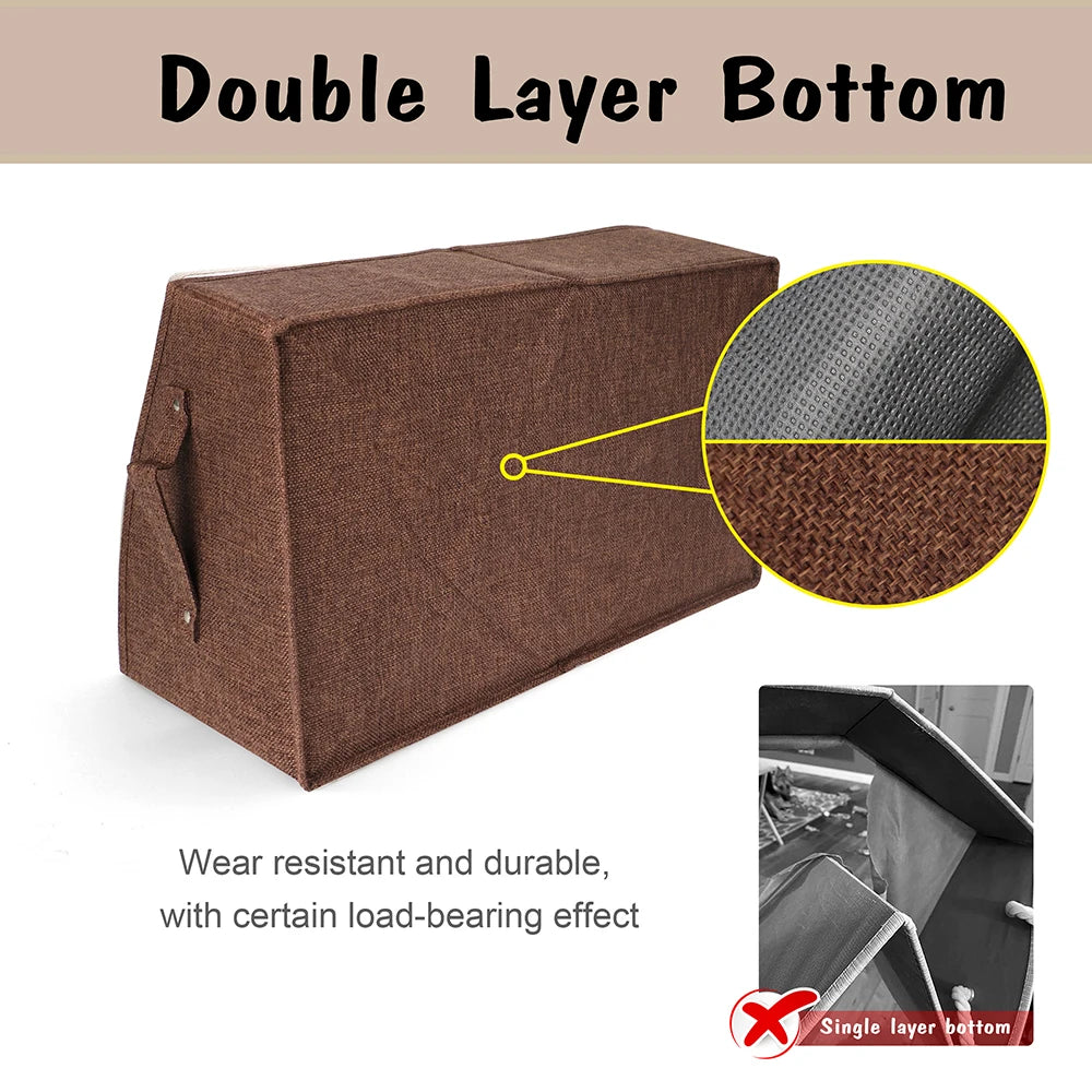 Custom Dog Toy Storage Box Foldable Cat Dogs Storage Basket Free Print Name Paw Pet Organizer Baskets For Dogs Cats Pet Supplies