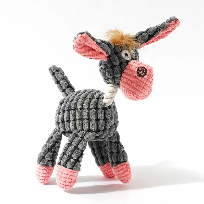 Toys, Dog-bite Toys, Dog-bite Sound-making Toys, Funny Donkeys, Tough and Tooth-grinding Pet Plush Toys