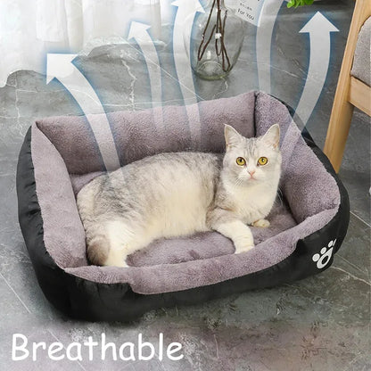 Color square winter soft warm house for dog bed for dog mat waterproof cat bed pet bed for Large Medium Small Dog House