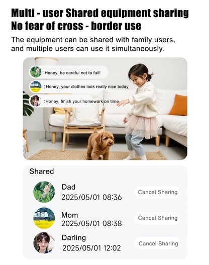 Famue Home Security Robot for Elderly & Kids – Auto Charging Smart Camera with IR Night Vision, Two-Way Audio and Full House