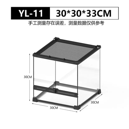 Front Door Rainforest Reptile Terrarium Climbing Breeding Box for Tree Frog Eyeliner Lizard Arboreal Ecological Landscape