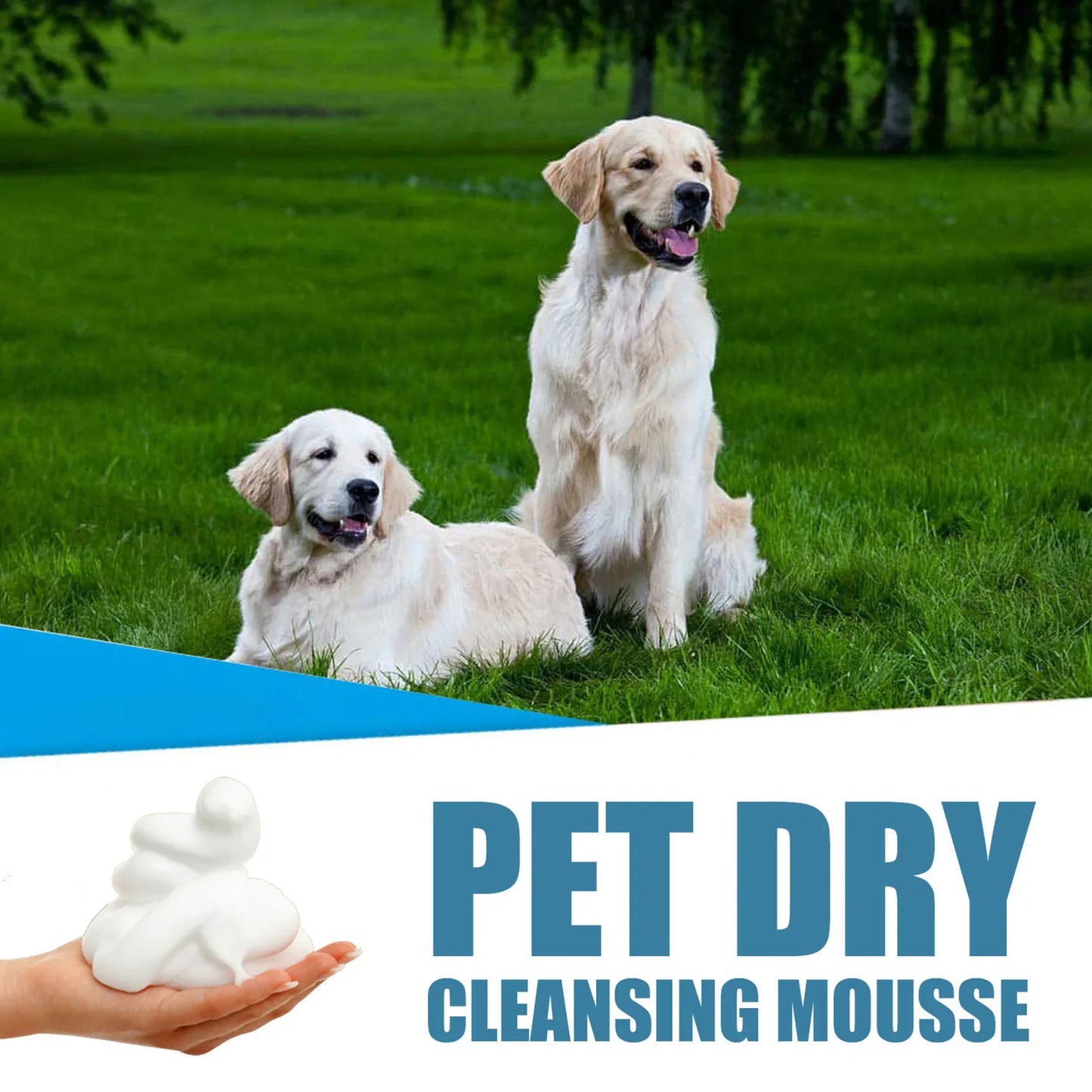 Cat Dry Shampoo No Rinse Dogs Cats Cleaning Mousse Rinse Free Pet Shampoo Bathless Cleaning Odor Removal For A Fresh Smelling