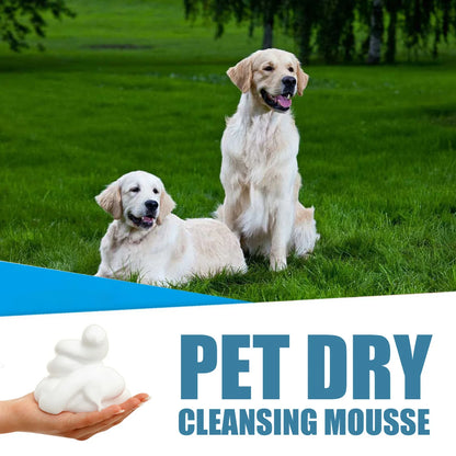 Cat Dry Shampoo No Rinse Dogs Cats Cleaning Mousse Rinse Free Pet Shampoo Bathless Cleaning Odor Removal For A Fresh Smelling