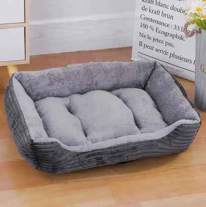 Large Pet House Dog Bed Cat Mat Long Plush Deep Sleeping Warm Soft Small Dog Cushion Calm Beds for Puppy Chihuahua