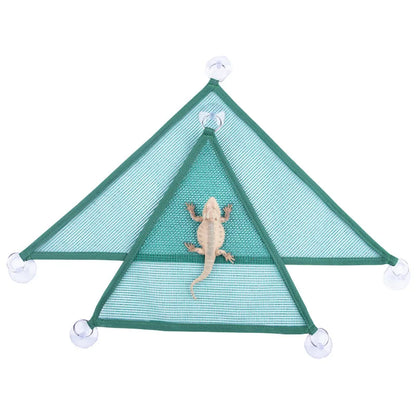 1pc Bearded Dragon Hammock Lizard Lounger Ladder Hanging Bed Accessories Reptile Habitat Terrarium Decoration