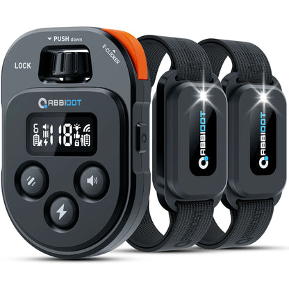 ABBIDOT T60 Dog Training Collar 2 in 1 Strap With E-clicker Electric Shock 4100ft 1250m Waterproof 118 Levels 2024 New Version