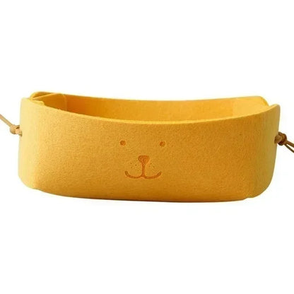 Felt Basket Storage Large Basket for Toy Washing Basket Dirty Clothes Sundries Desk Storage Baskets Box Make Up Organizer New