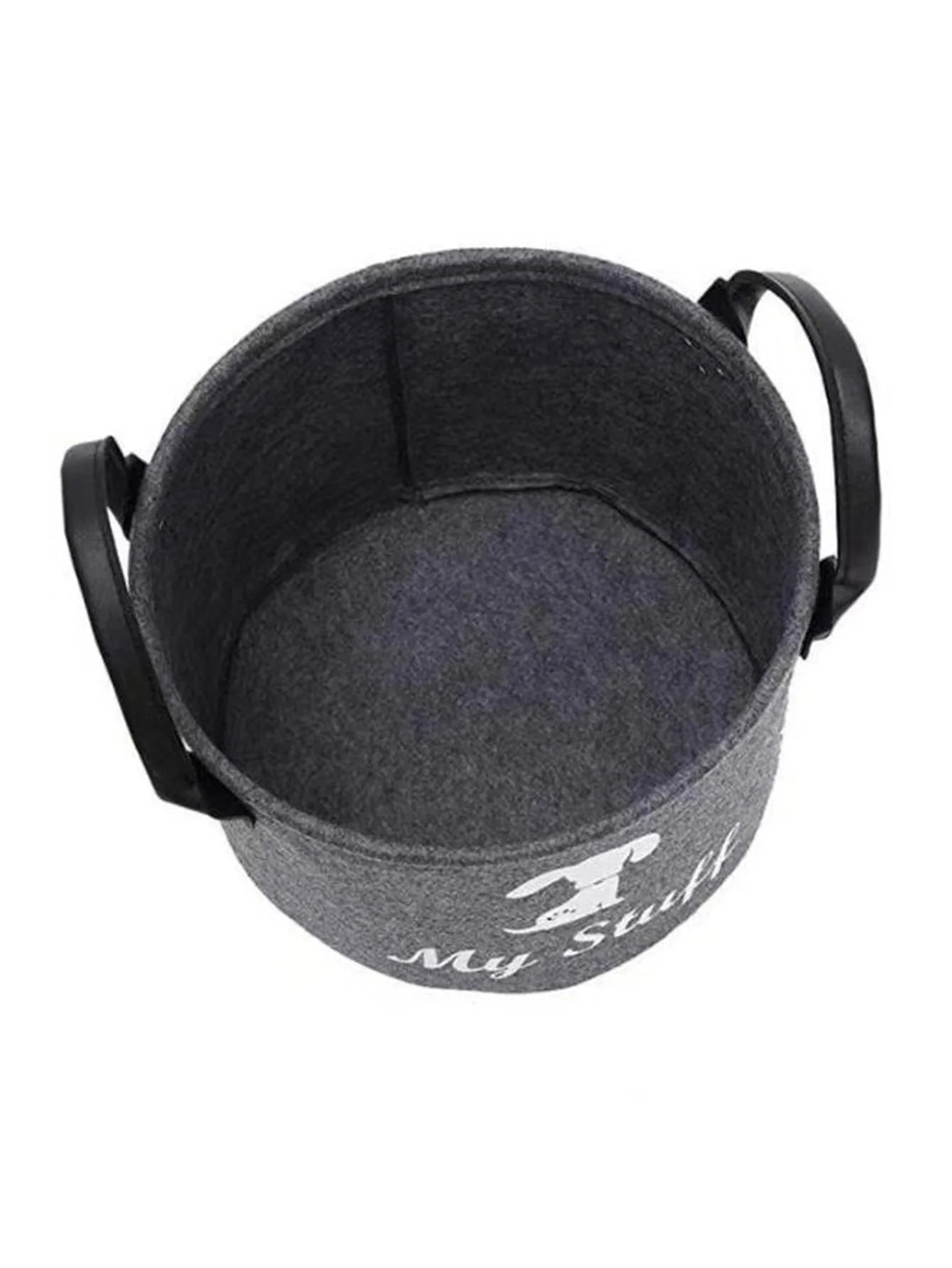 Felt Pet Toy Box Pet Toy Storage Basket Dog Toy Box Special Storage Basket for Organizing Pet Supplies Blanket Pet Storage Box
