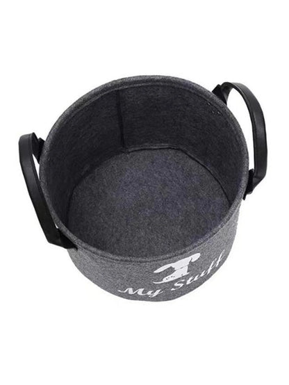 Felt Pet Toy Box Pet Toy Storage Basket Dog Toy Box Special Storage Basket for Organizing Pet Supplies Blanket Pet Storage Box