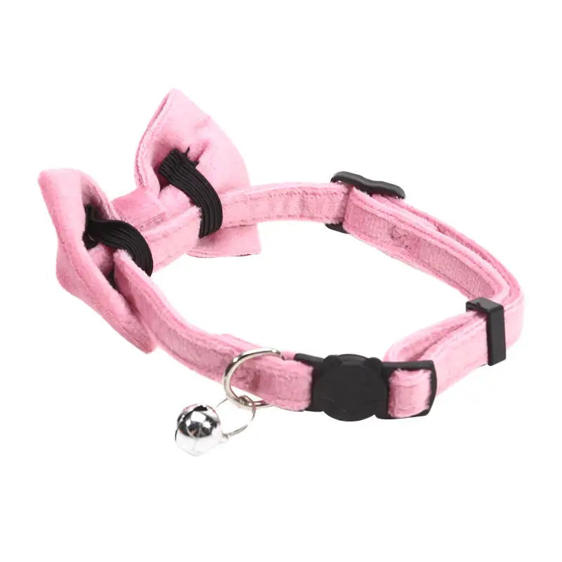 Pet Collars New Pet Bow Bell Collars Cute Cat Collars Pet Supplies Multicolor Adjustable Pets Dressing Tool Pets Accessories