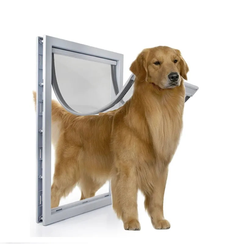 2XL Inner Flap 55*36cm Big Dog Door for Wooden Doors HQ ABS Flame PVC Enter Outer Anti Raining Cover Insulated Cold Weather