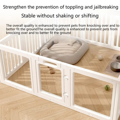 DIY Free Combination Dog Fence Transparent Indoor Acrylic Dog Playpen Splicing Isolation Pet Fences Household Small Enclosure