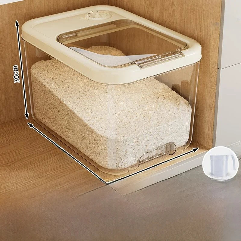 Food ade Rice Storage Box Moisture Proof Bug Resistant Home Use Rice Barrel Wheat Flour Storage Container Nordic Sle Kitc...