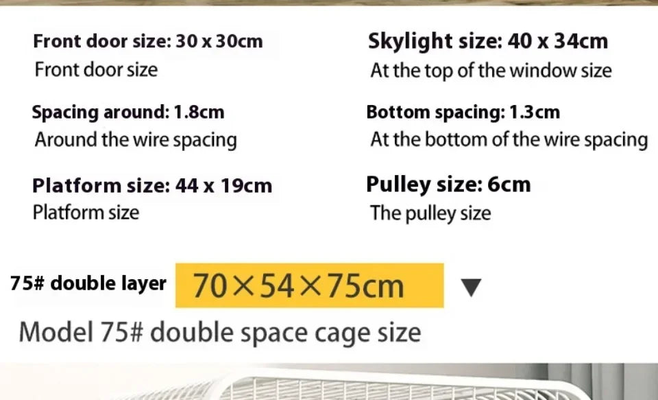 Window Openable Mesh Cat Cages Creative Pet Villa Duplex Luxury Cat Dog House Durable Metal Pet Room Modern Minimalist Doghouse