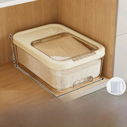 Food ade Rice Storage Box Moisture Proof Bug Resistant Home Use Rice Barrel Wheat Flour Storage Container Nordic Sle Kitc...