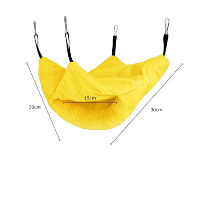Pet Bird Parrot Hangable Cages Warm Hammock Hut Tent Warm Durable Wear-resistant Hanging Cave Sleeping Hatching Cage Decoration